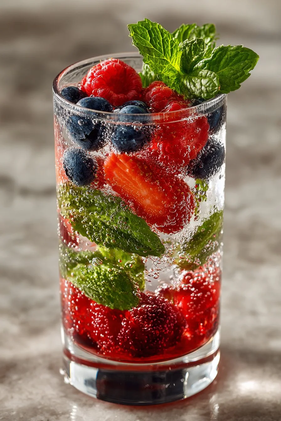 A selection of refreshing summer cocktails with vodka for 4th of July celebrations.
