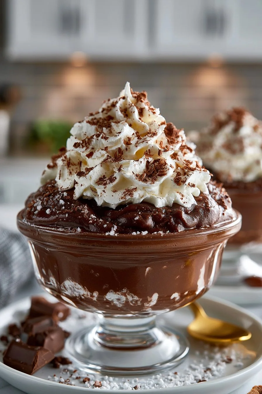 Rich Old Fashioned Dark Chocolate Pudding