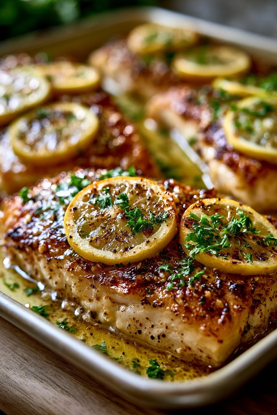 Sheet Pan Garlic Butter Red Snapper Recipe