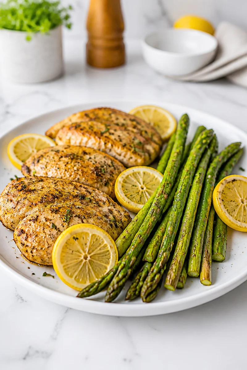 Sheet Pan Lemon Pepper Chicken And Asparagus