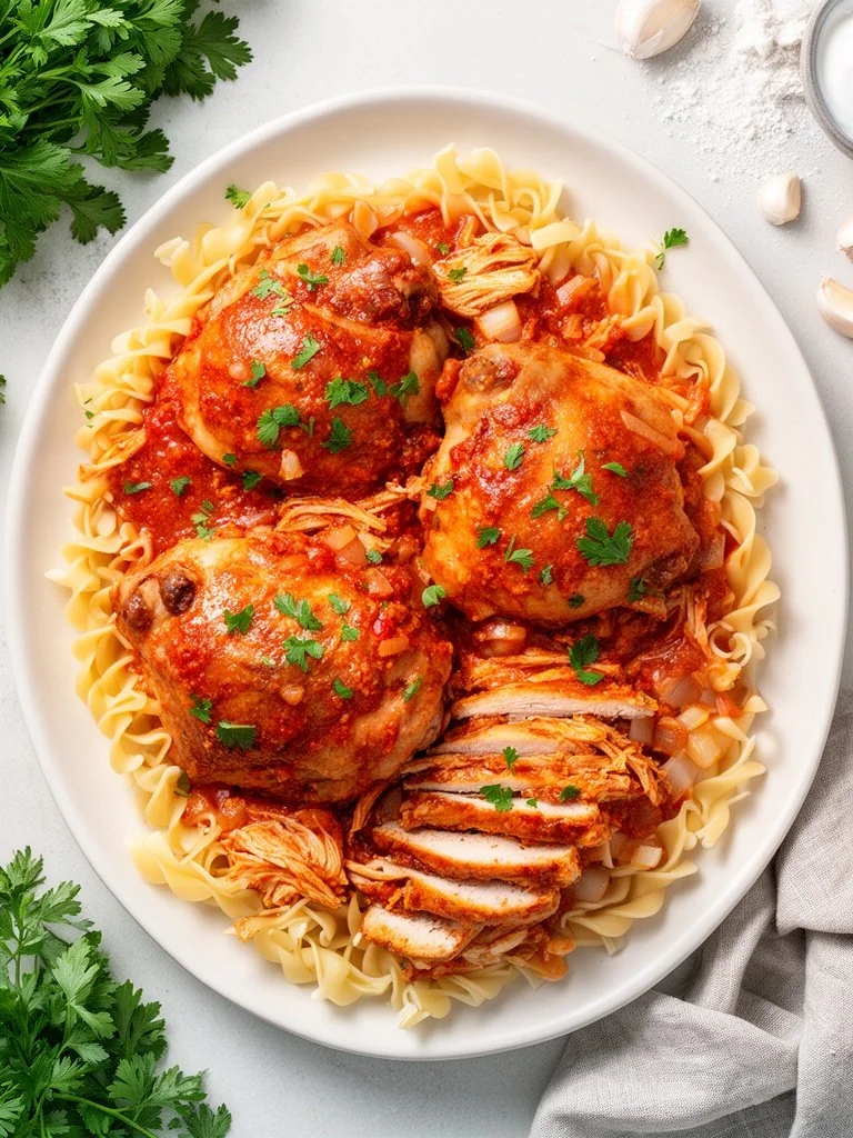 Slow Cooker Chicken Paprikash
