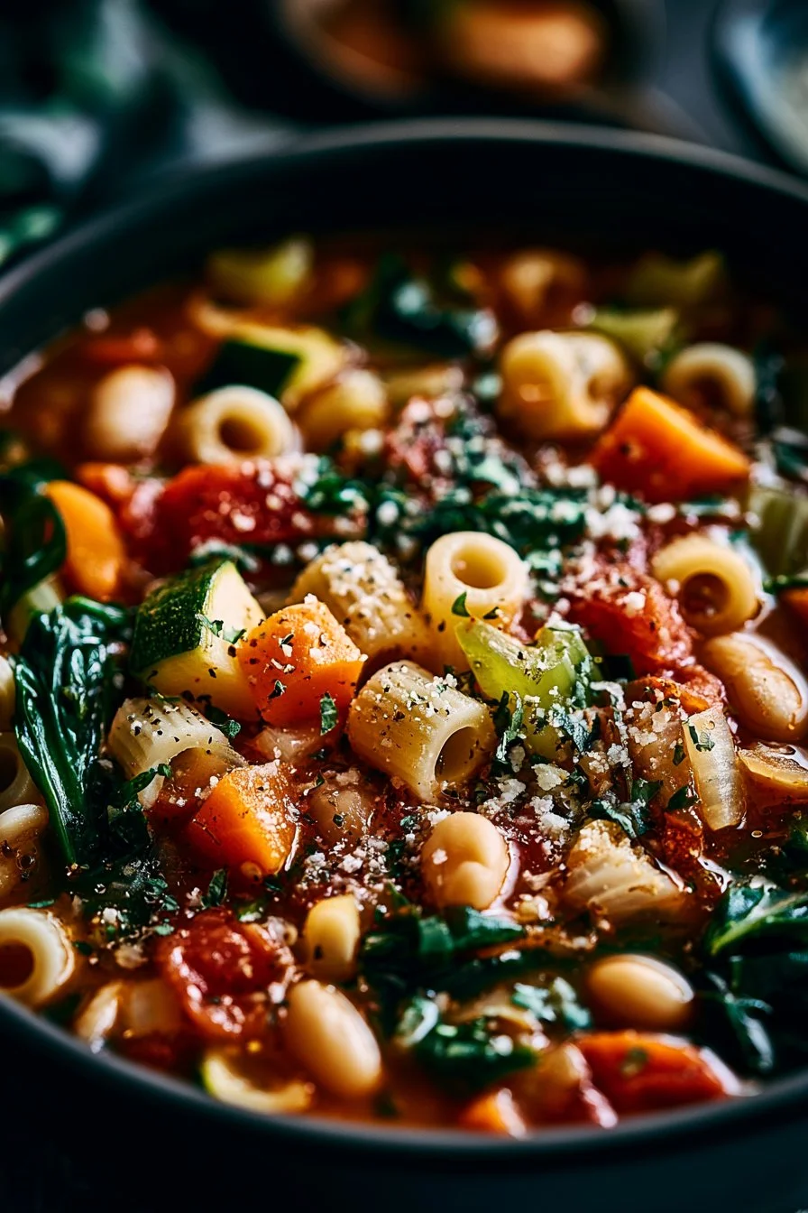 Slow Cooker Tuscan Minestrone Soup