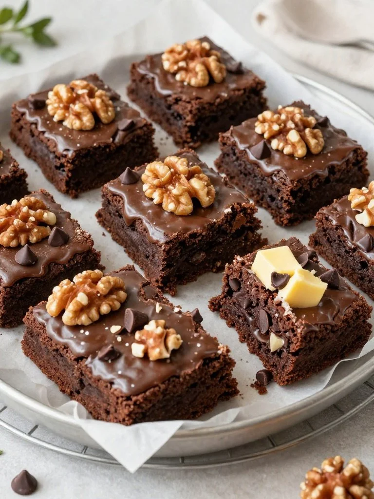 Soft Baked Walnut Chocolate Brownie Cookie