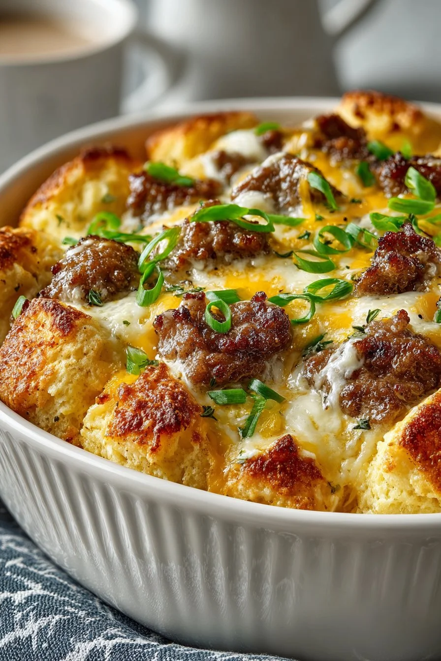 Southern Biscuits and Gravy Breakfast Casserole