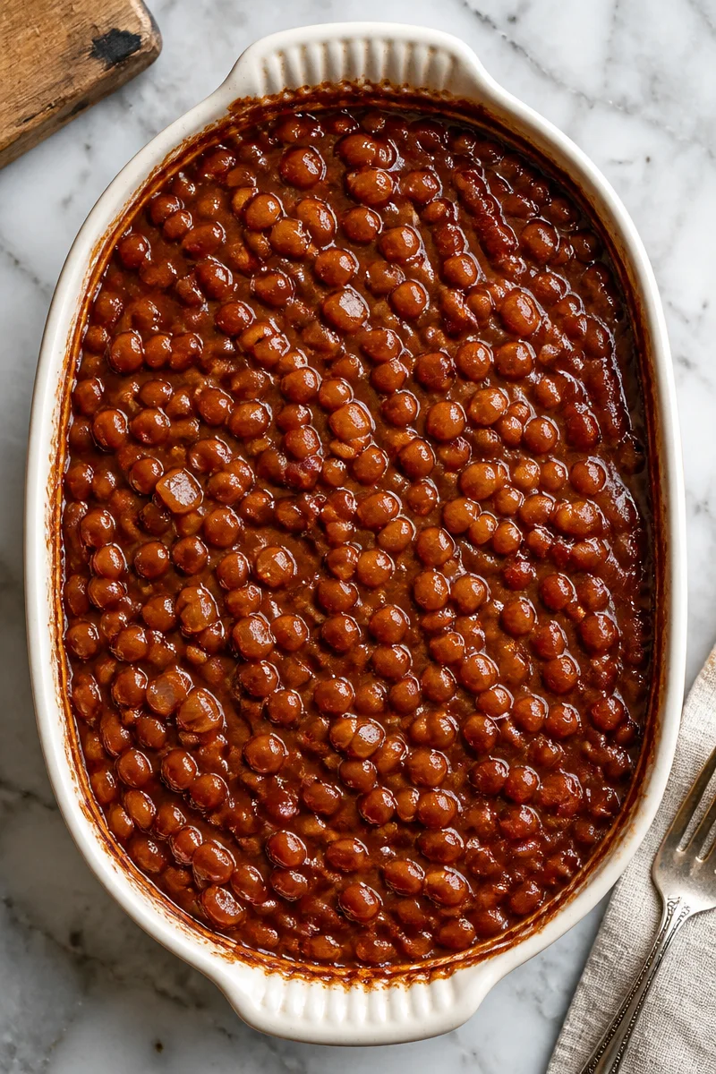 Southern Style Sweet And Tangy Baked Beans