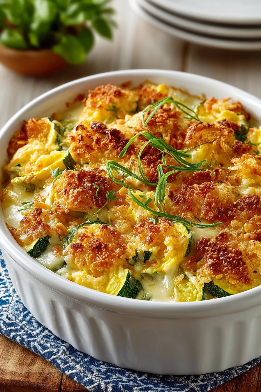 Southern Style Yellow Squash Casserole
