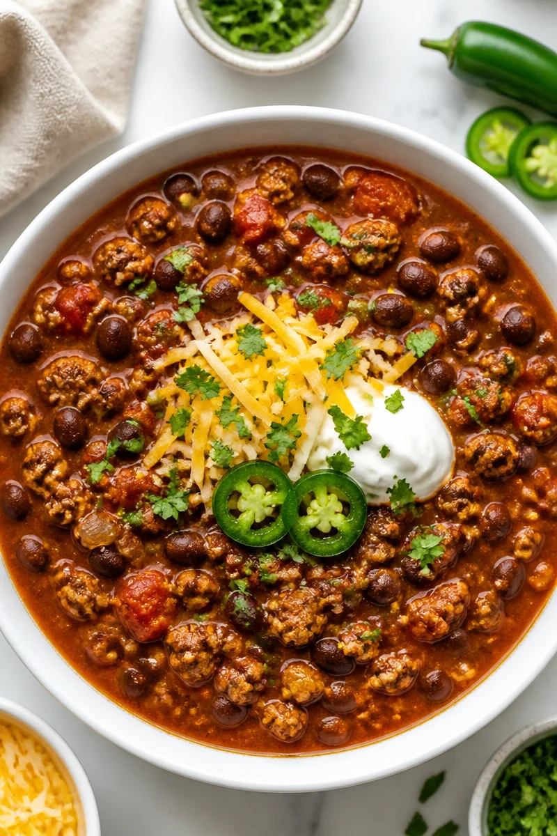 Spicy Turkey And Black Bean Chili Recipe