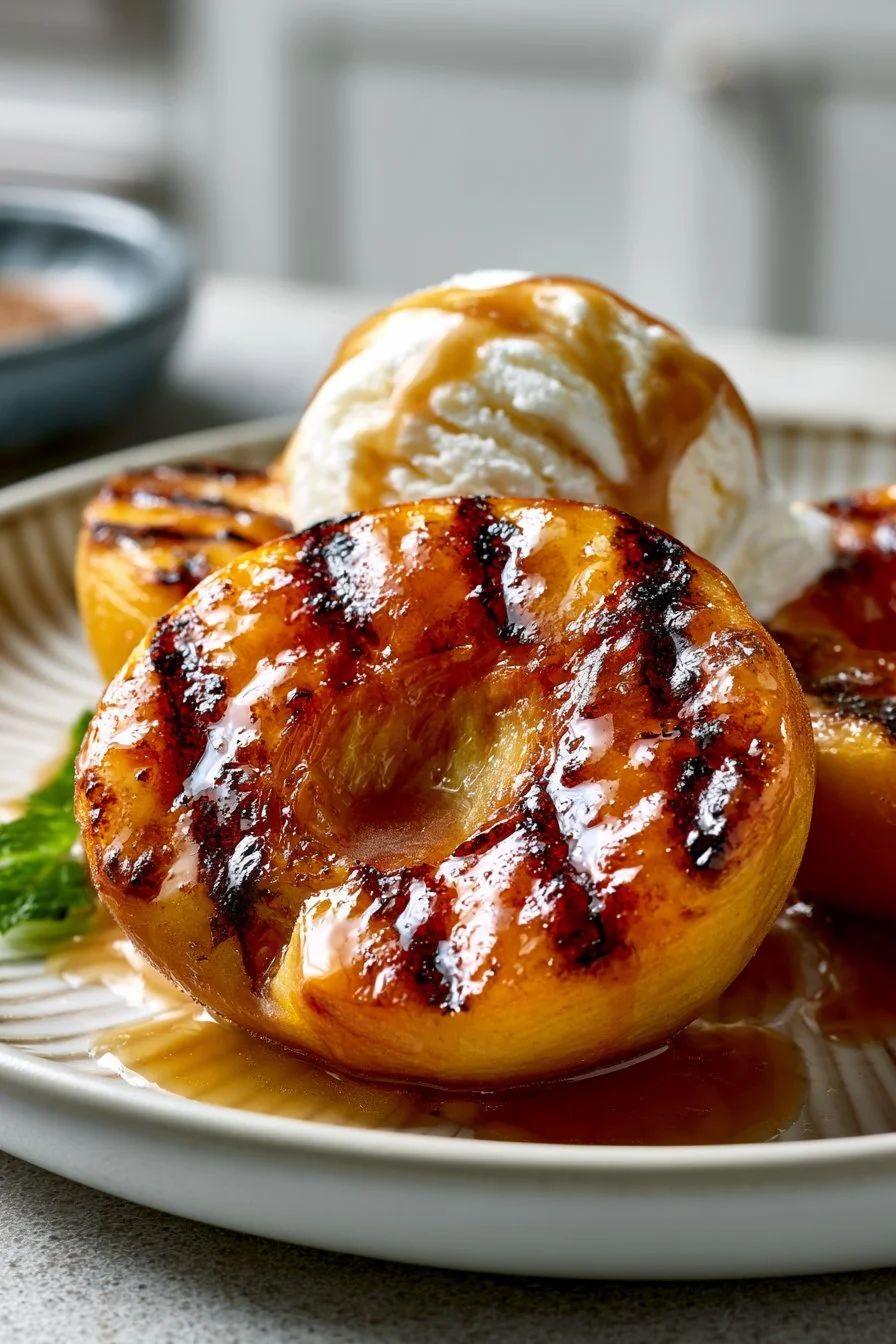Sweet Brown Sugar Grilled Peach Recipe