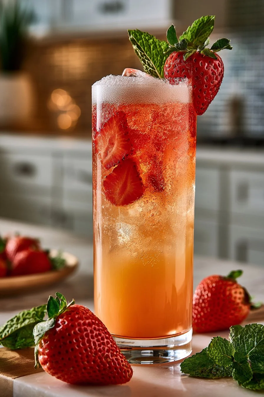 Sweet Strawberry Sunrise Virgin Mimosa