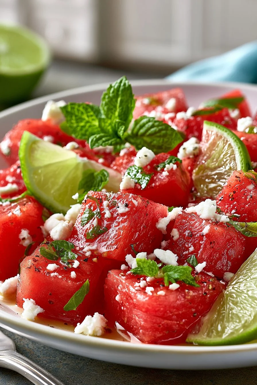 Sweet Summer Watermelon Salad Recipe