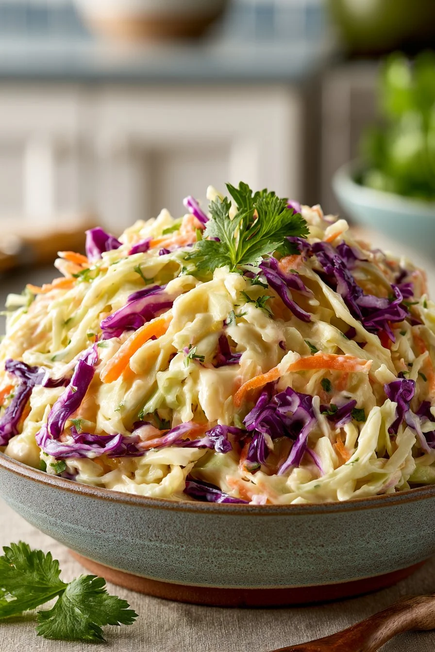 Traditional Creamy Homestyle Coleslaw Recipe