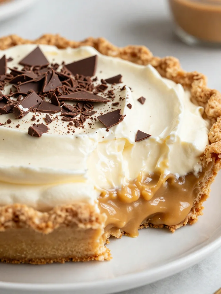 Vintage No Bake Peanut Butter Pie