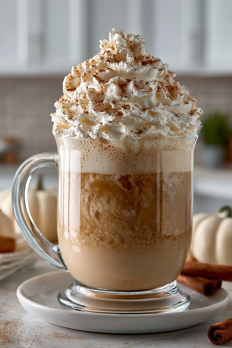 Warm Crockpot Pumpkin Spice Latte