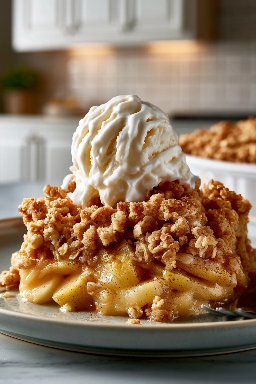 Warm Early Fall Apple Crisp