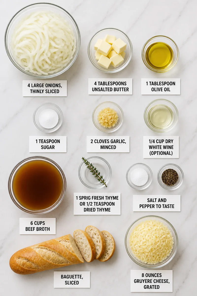 Classic Homemade French Onion Soup