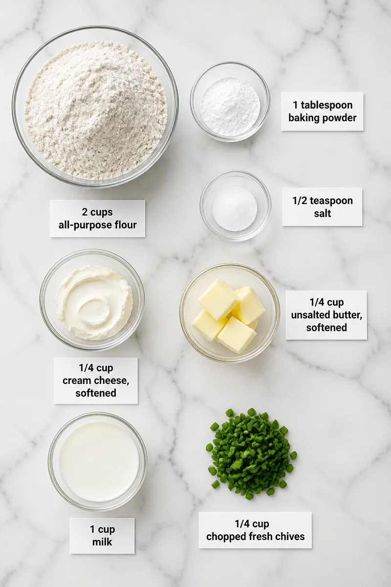 Fluffy Cream Cheese And Chive Drop Biscuit Recipe Fluffy Cream Cheese And Chive Drop Biscuit Recipe