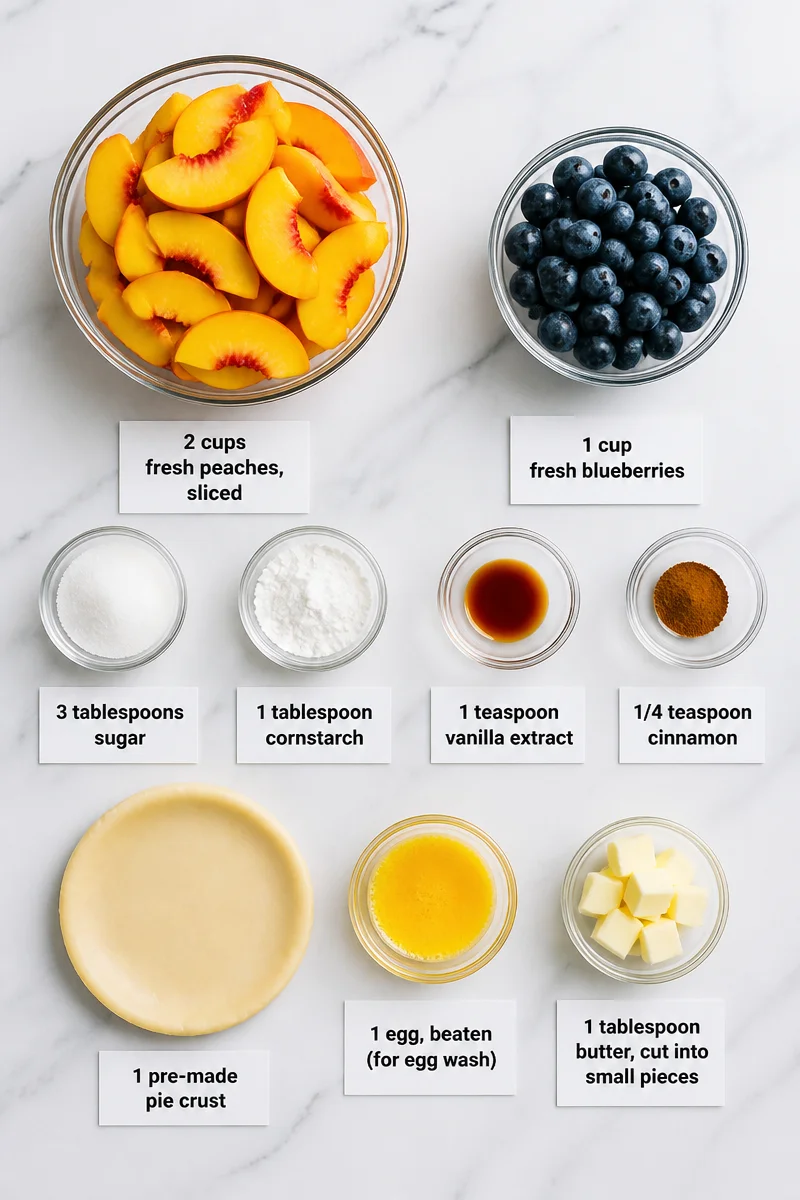 Fresh Peach and Blueberry Galette Fresh Peach and Blueberry Galette