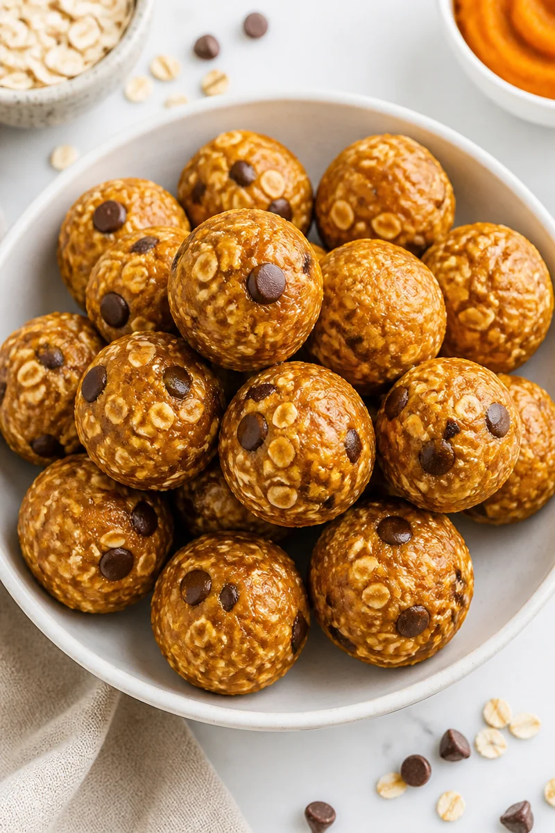 Healthy Pumpkin Spice Energy Bites
