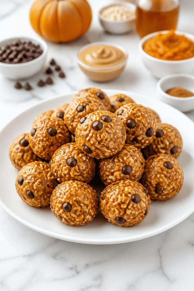Healthy Pumpkin Spice Energy Bites
