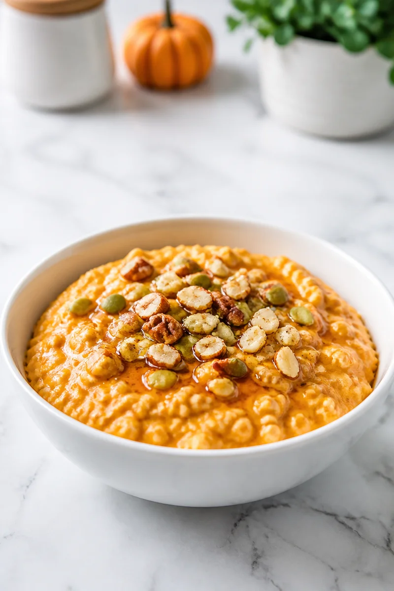 High Protein Pumpkin Cottage Cheese Bowl