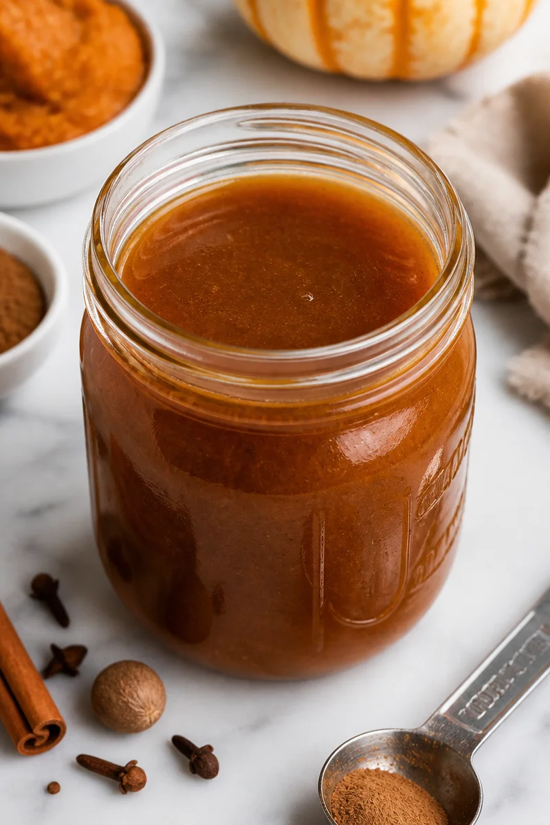 Homemade Pumpkin Spice Latte Syrup