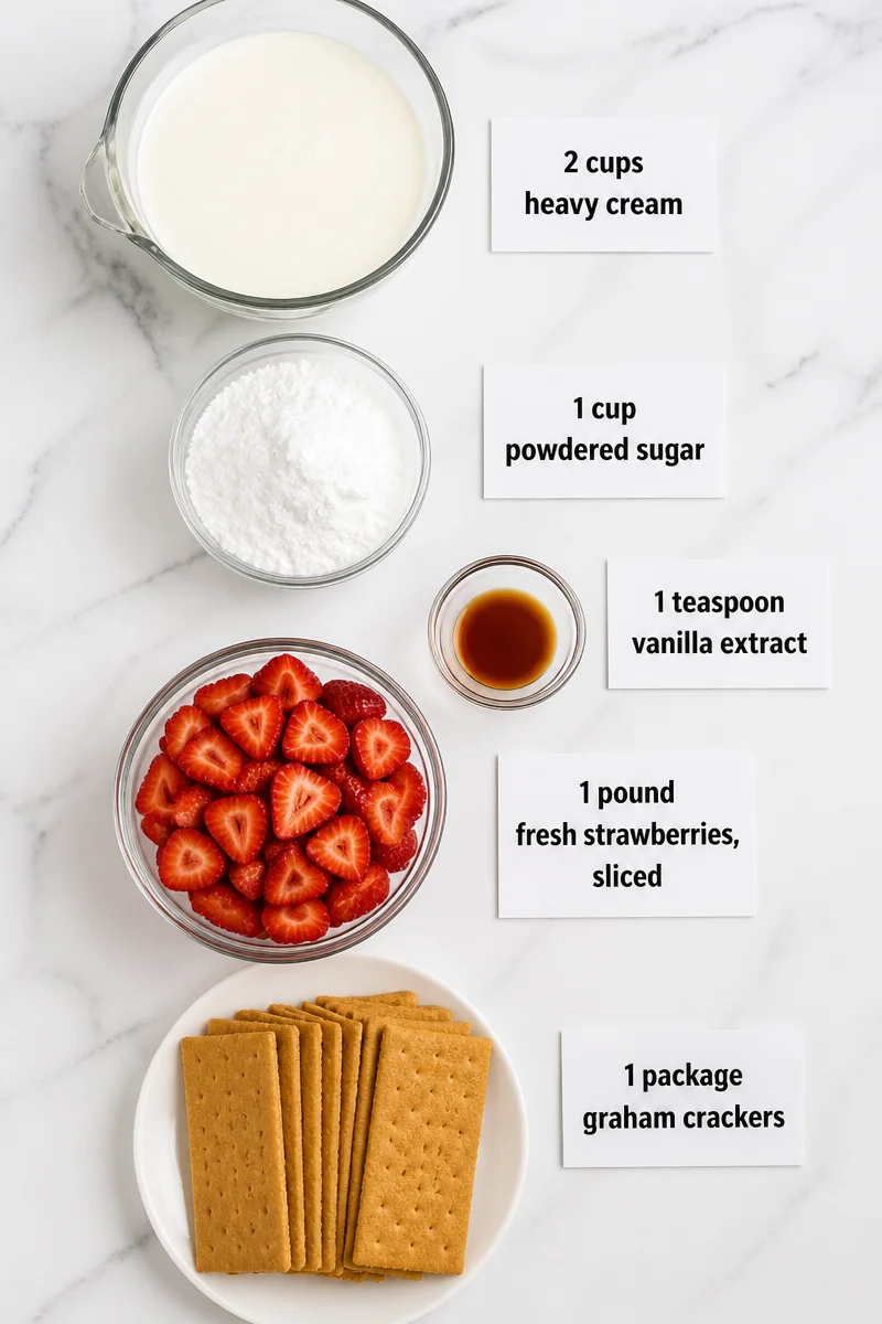 No Bake Strawberry Icebox Cake Easy Desserts
