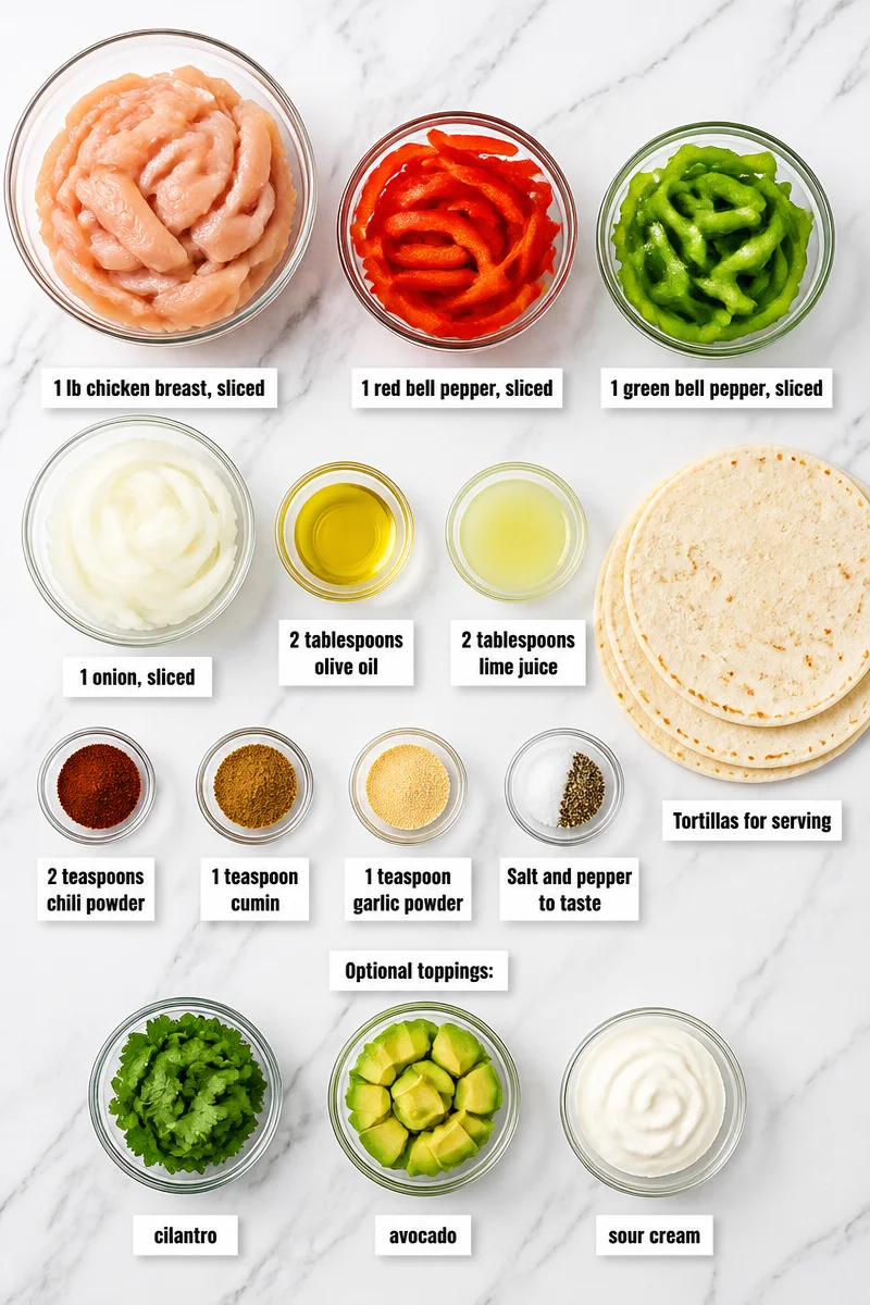 Sheet Pan Spicy Lime Chicken Fajita