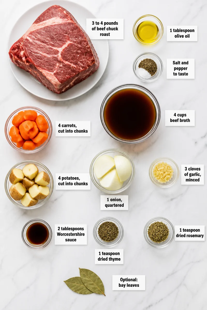 Slow Cooker Tender Pot Roast Crock Pot Meal