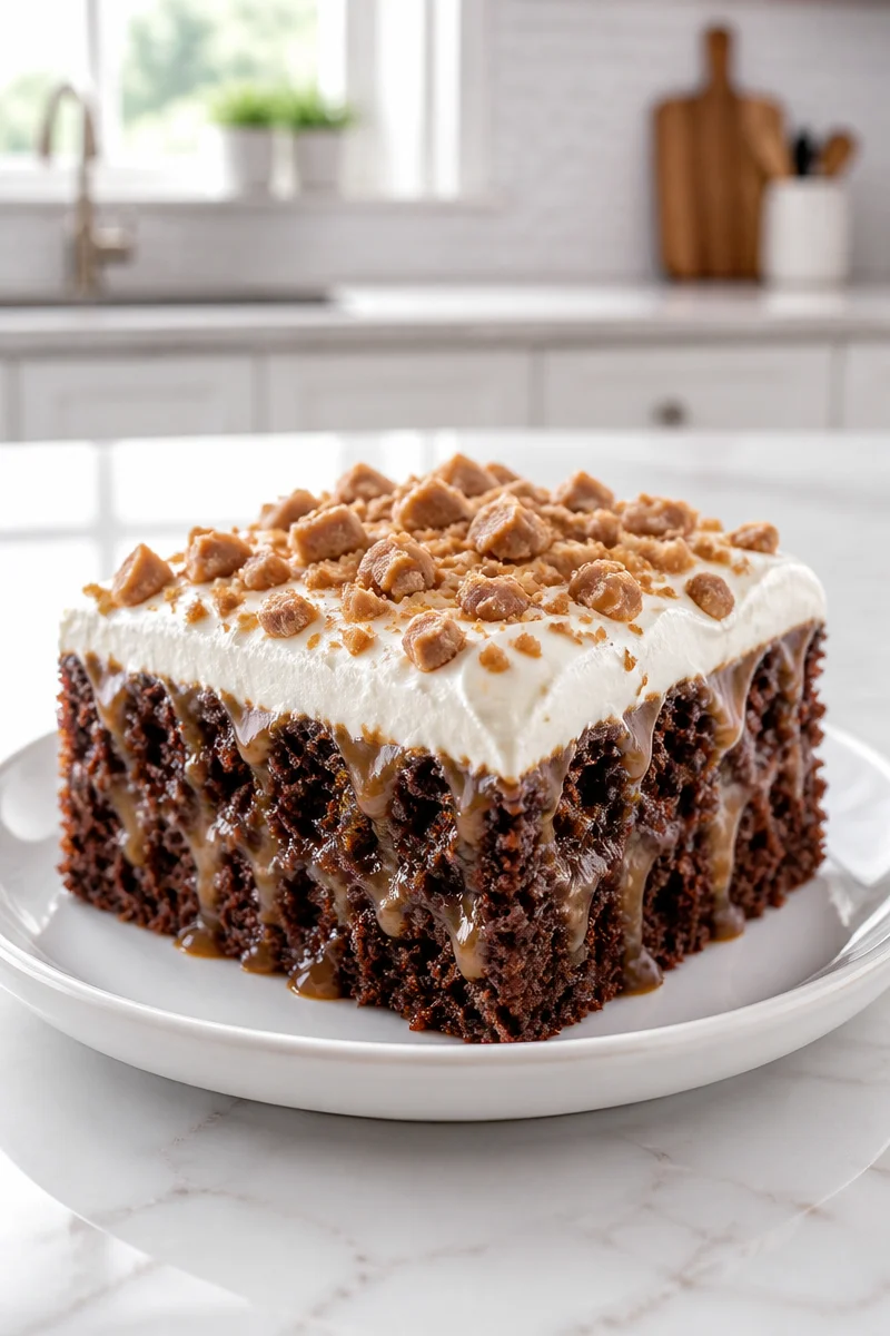 Better Than Anything Caramel Toffee Cake