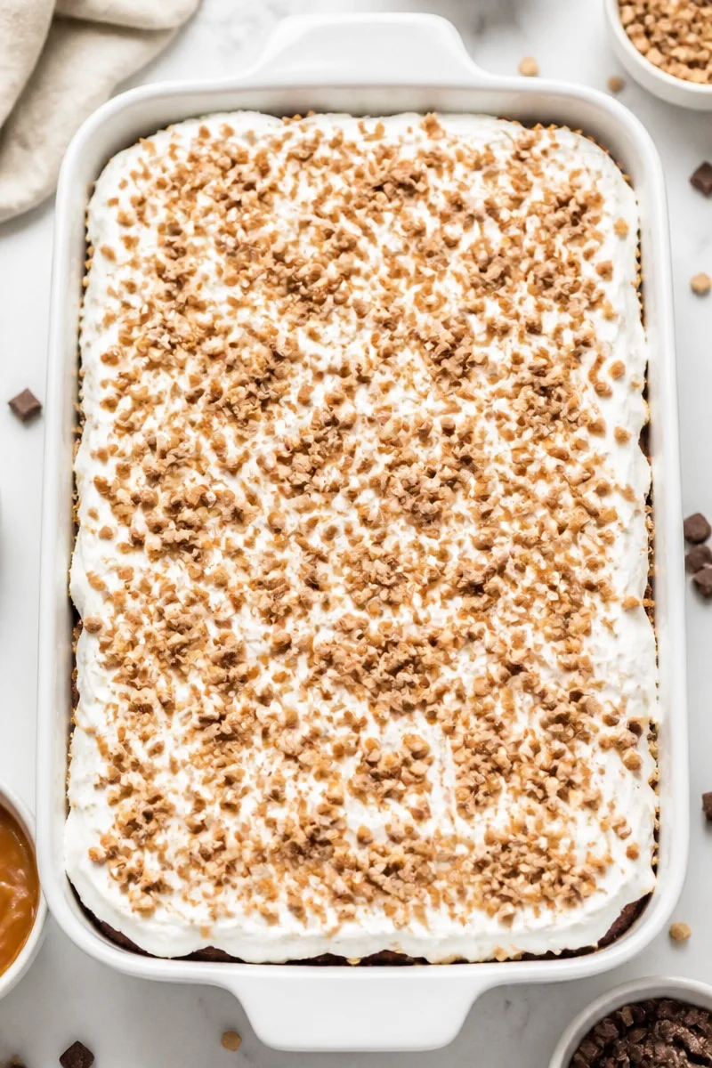 Better Than Anything Caramel Toffee Cake