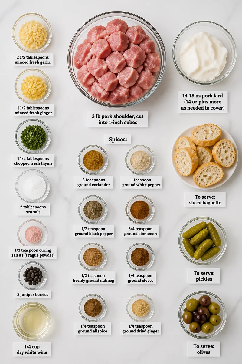 Rustic French Pork Rillettes de Porc