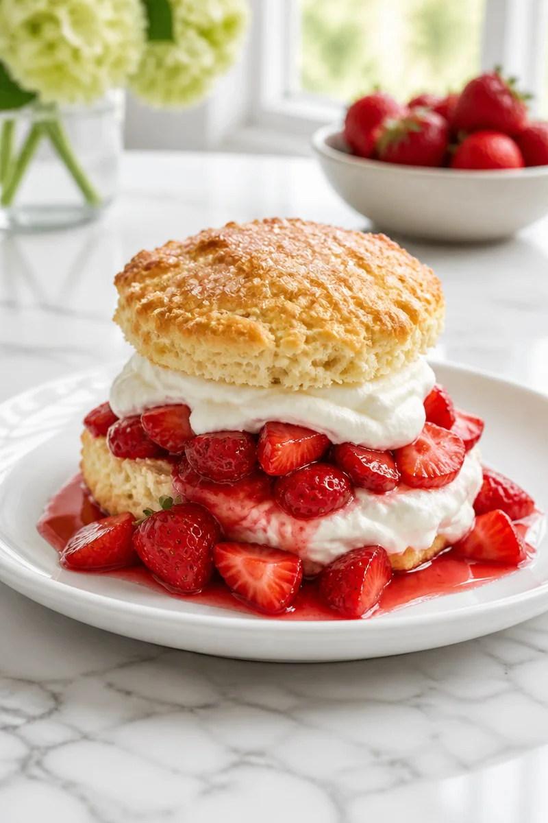 Strawberry Shortcake With Buttermilk Biscuits Strawberry Shortcake With Buttermilk Biscuits