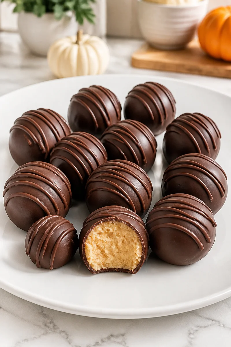 White Chocolate Pumpkin Spice Truffles White Chocolate Pumpkin Spice Truffles